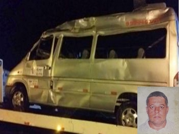 Matipó: motorista de Muriaé morre após capotar van na BR-262