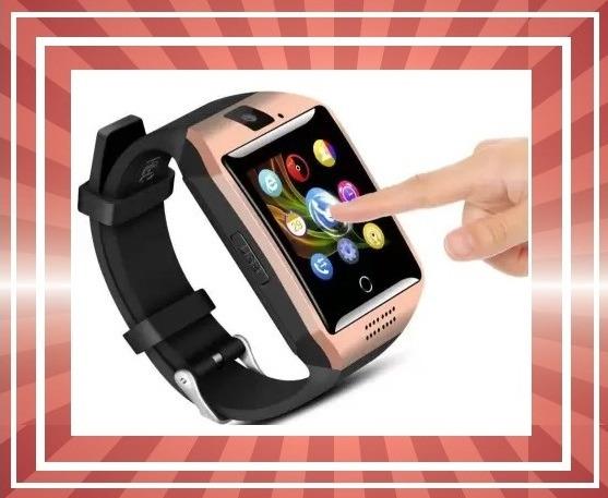 Lindíssimo Relógio Celular Smartwatch Q18 (dourado)