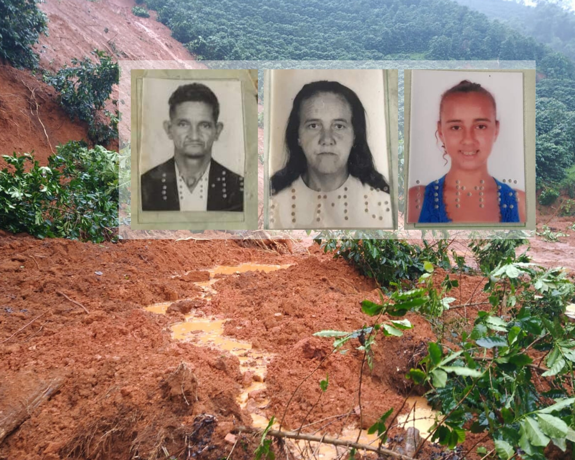 Três pessoas morrem soterradas em Simonésia