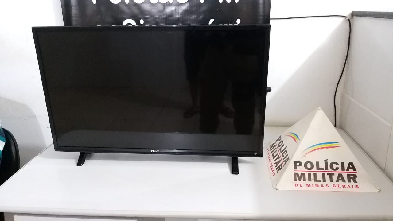 PM recupera televisão furtada em Simonésia