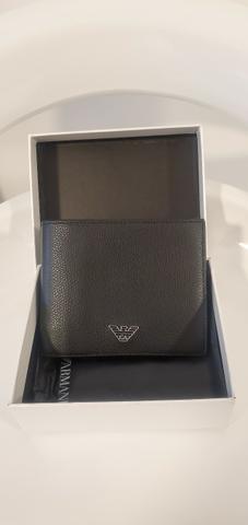Carteira de couro Emporio Armani
