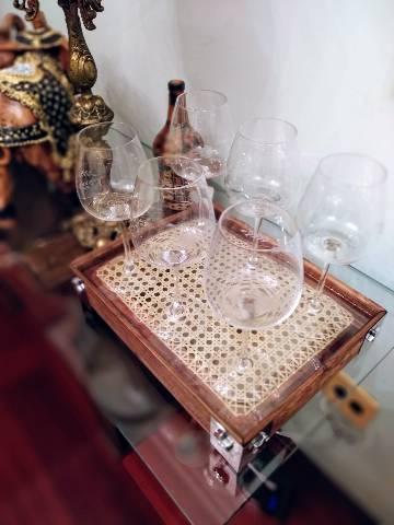 Bandeja Artesanal de palha da índia