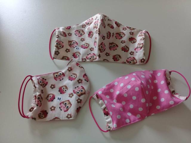 Máscara de algodão dupla camada