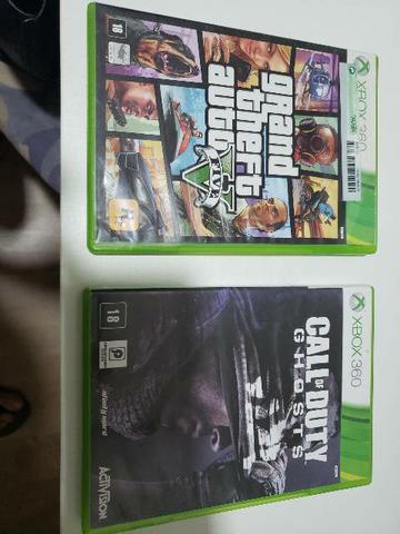 GTA 5 e Call of duty Ghost para Xbox 360 barato