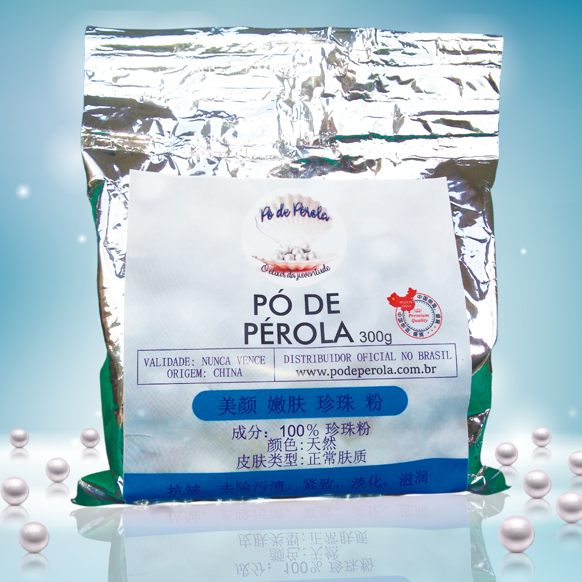 PÓ DE PÉROLA PURO CHINÊS, O elixir da juventude, Para Homens e Mulheres, Clique e saiba mais