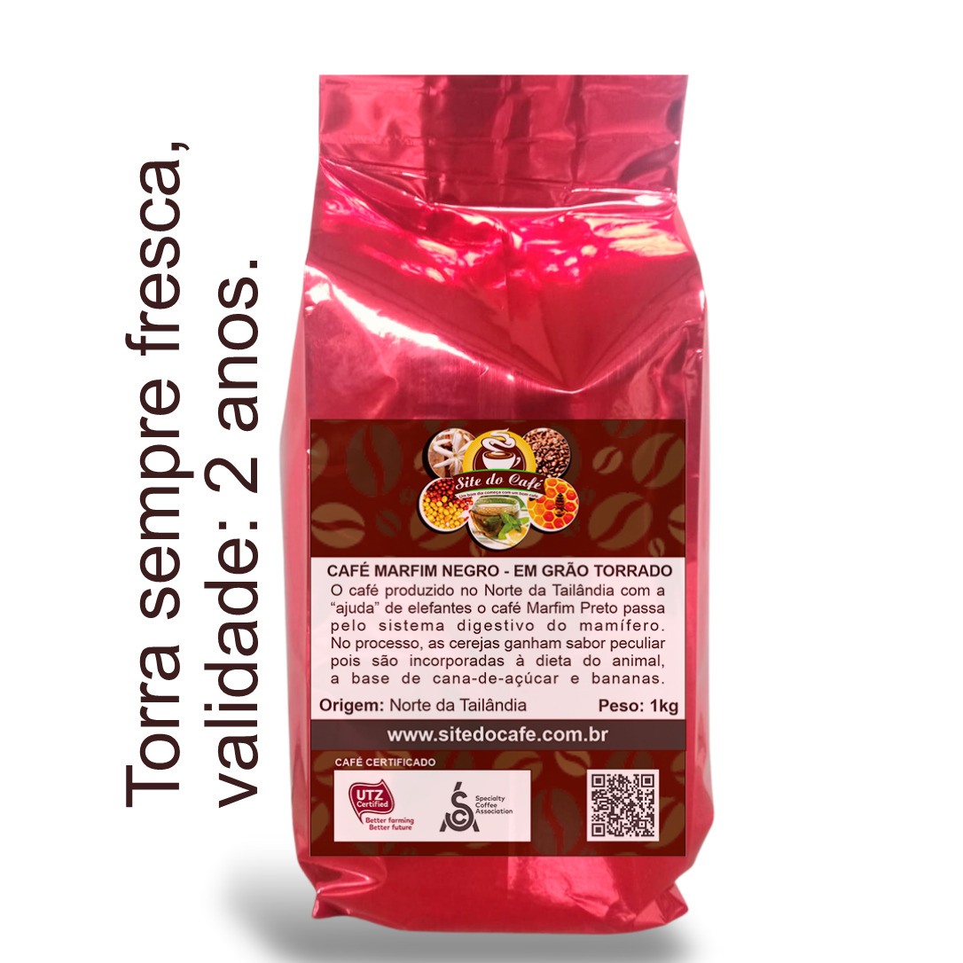 CAFÉ MARFIM NEGRO – GRÃO TORRADO