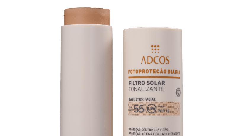 Adcos Fotoproteção Diária Tonalizante Stick FPS 55 Nude – Protetor Solar com Cor 12g