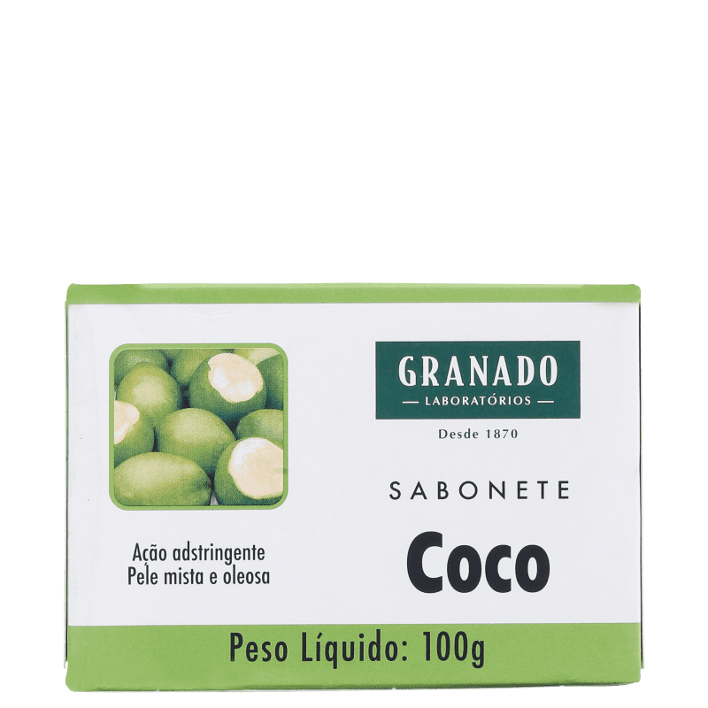 Granado Tratamento Coco – Sabonete em Barra Facial 100g