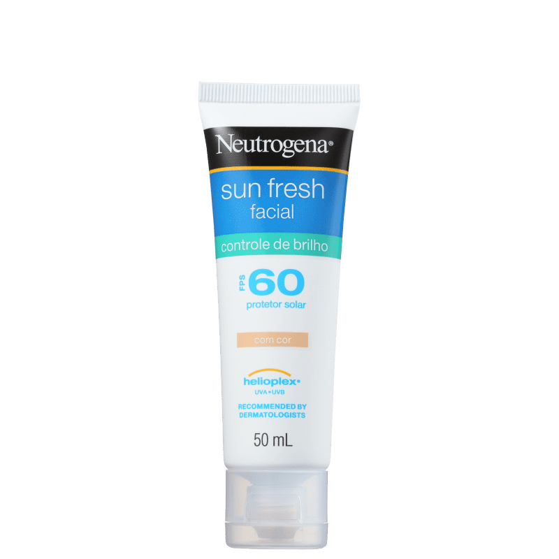 Neutrogena Sun Fresh Controle de Brilho FPS 60 – Protetor Solar com Cor 50ml