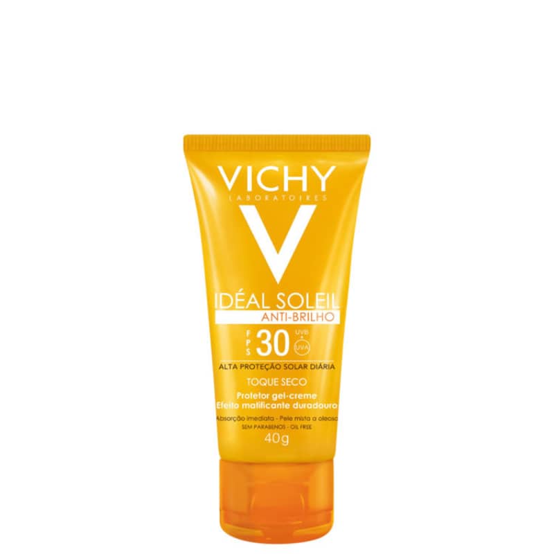 Vichy Idéal Soleil Anti-Brilho FPS30 – Protetor Solar Facial 40g