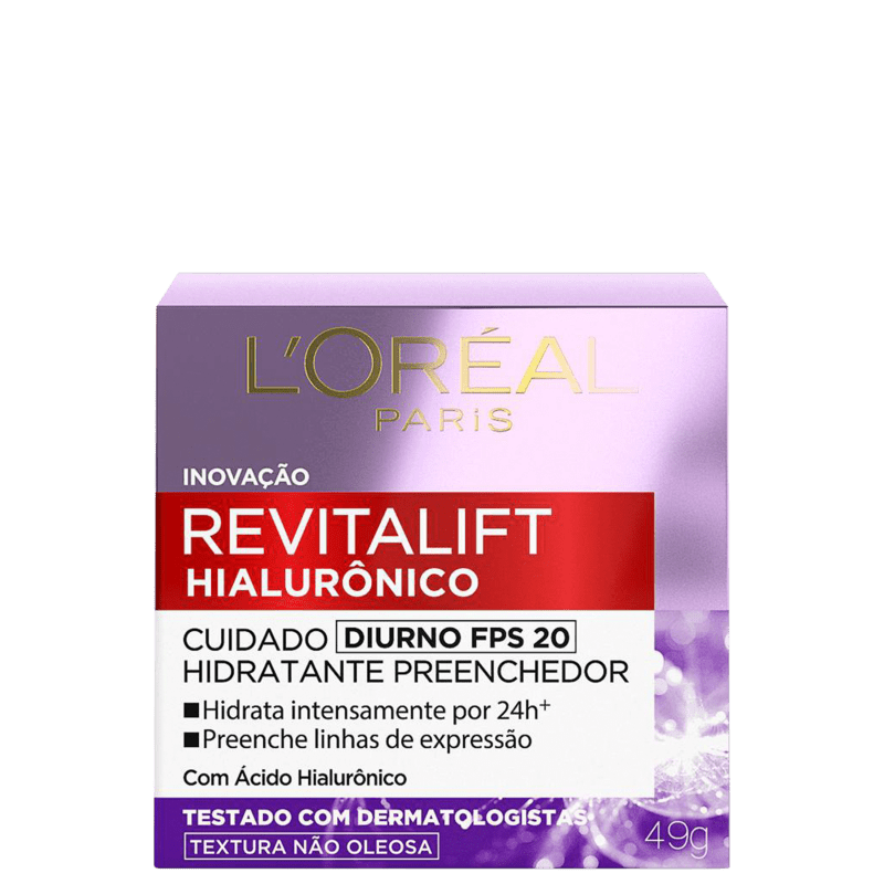 L’Oréal Paris Revitalift Hialurônico FPS 20 Tratamento Diurno – Creme Anti-Idade 50ml