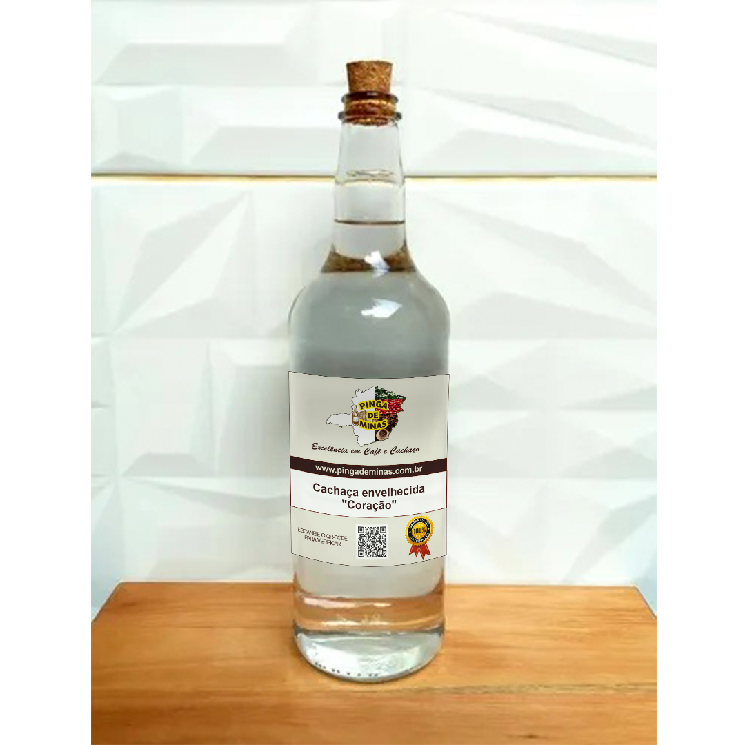 Cachaça envelhecida “Coração”