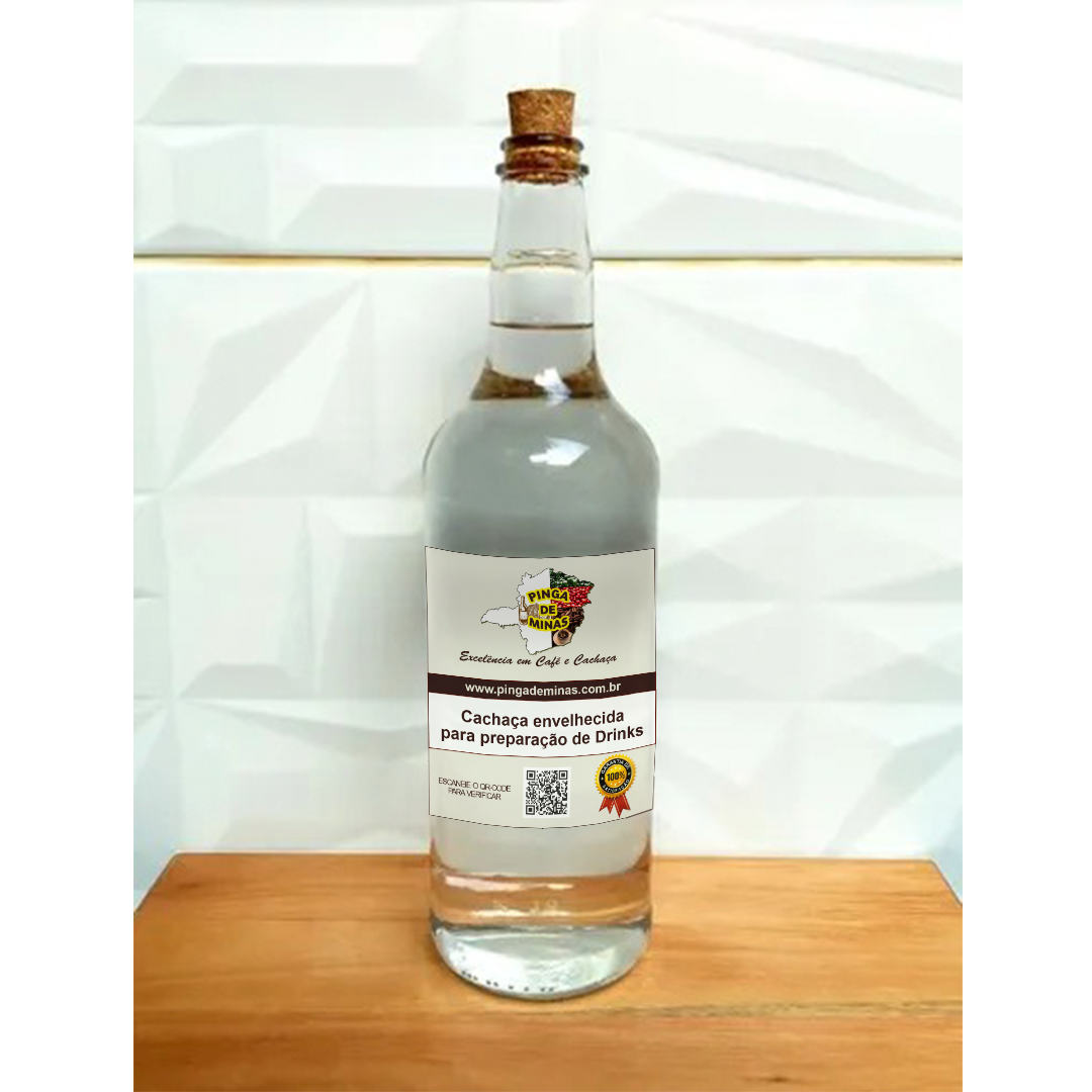Cachaça envelhecida para preparação de Drinks