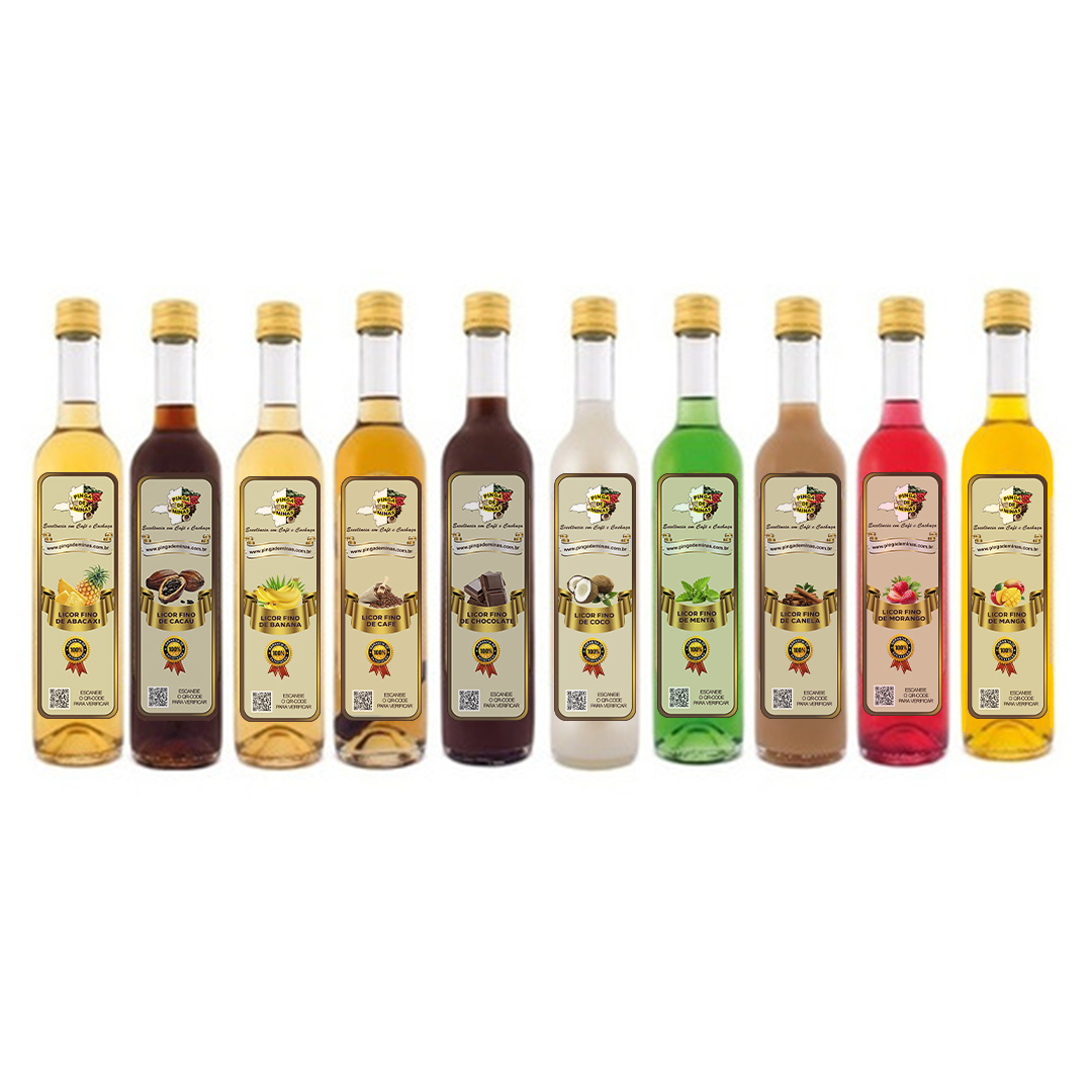LICOR FINO ( Vários sabores, escolha o seu)